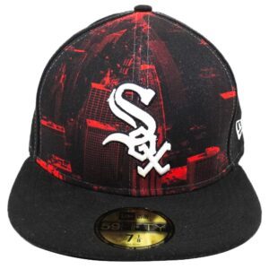 Boné New Era Beisebol Chicago White Sox Aba Reta Fechado