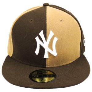 Boné New Era Beisebol New York Yankees Aba Marron Reta Fechado