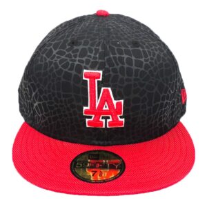 Boné New Era Beisebol Los Angeles Dodgers Aba Vermelha Reta Fechado