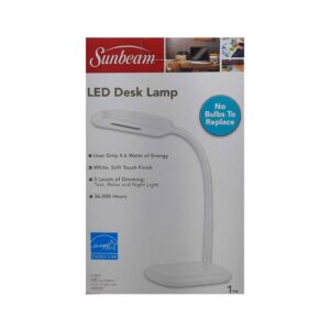 Luminária De Mesa Digital Com Luz De Led - Branco