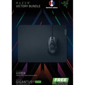 Mouse Gamer Razer Victory Bundle Viper Ambidextrous com mouse pad