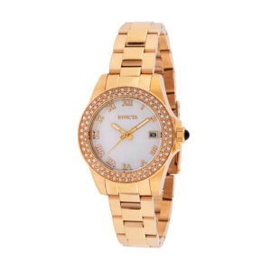 Relógio Feminino Invicta Angel Madrepérola 34mm, Dourado (36073)